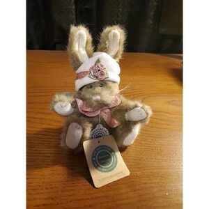 Vintage Boyds Bears &‎ Friends "Lucinda De La Fleur" Plush Jointed Bunny NWT